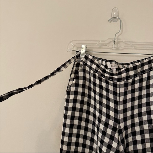 Wide Leg Cropped Gingham Pants - Picture 5 of 5